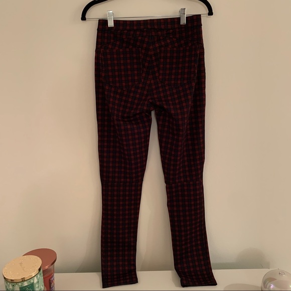 Sanctuary x Anthropologie Red Blue Plaid Leggings - Picture 5 of 6